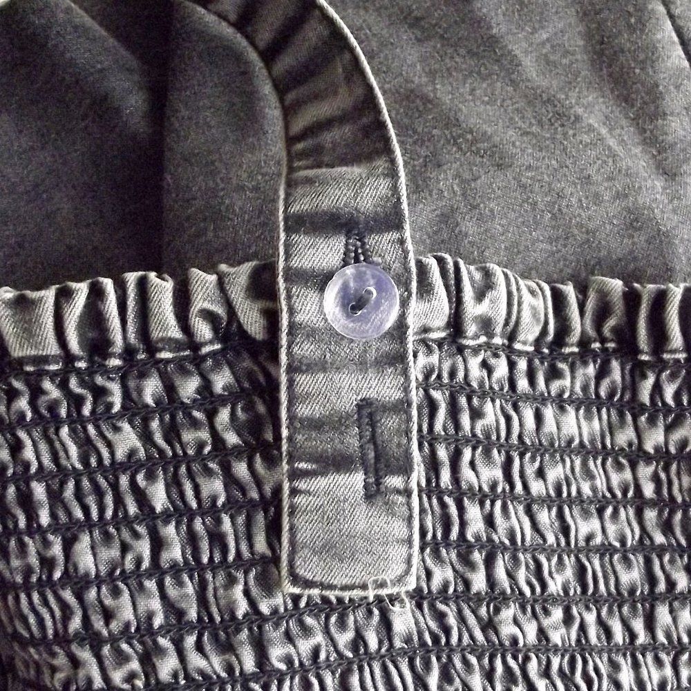 new BOG Collective Jumpsuit, S, Faded Black, Adj Wide Straps, Smocked upper - Picture 11 of 15